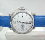 Copy Panerai Luminor Marina PAM 687 Automatic Watch SS Blue Leather Strap